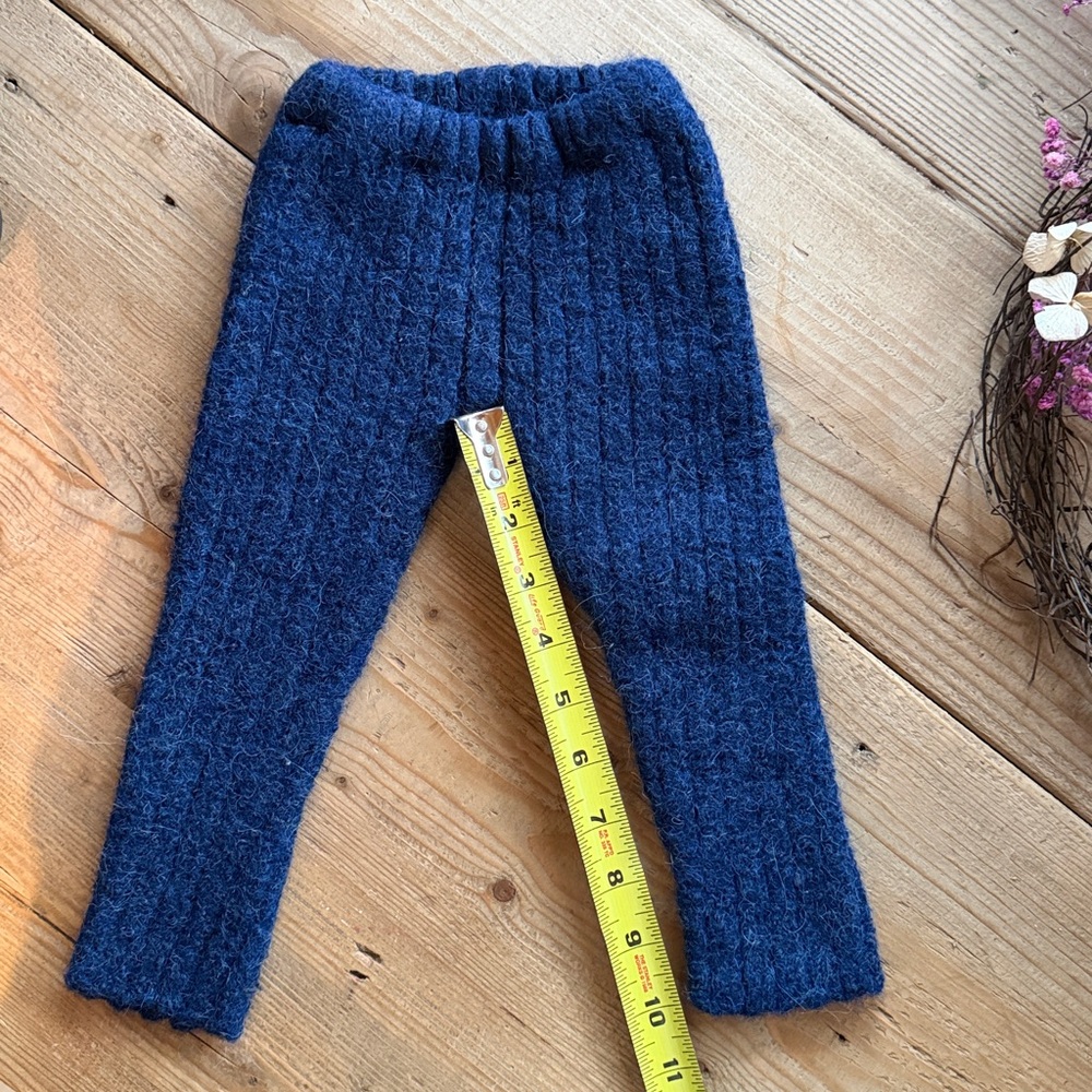 Oeuf Alpaca Knit Pants in Navy - Picture 3 of 4